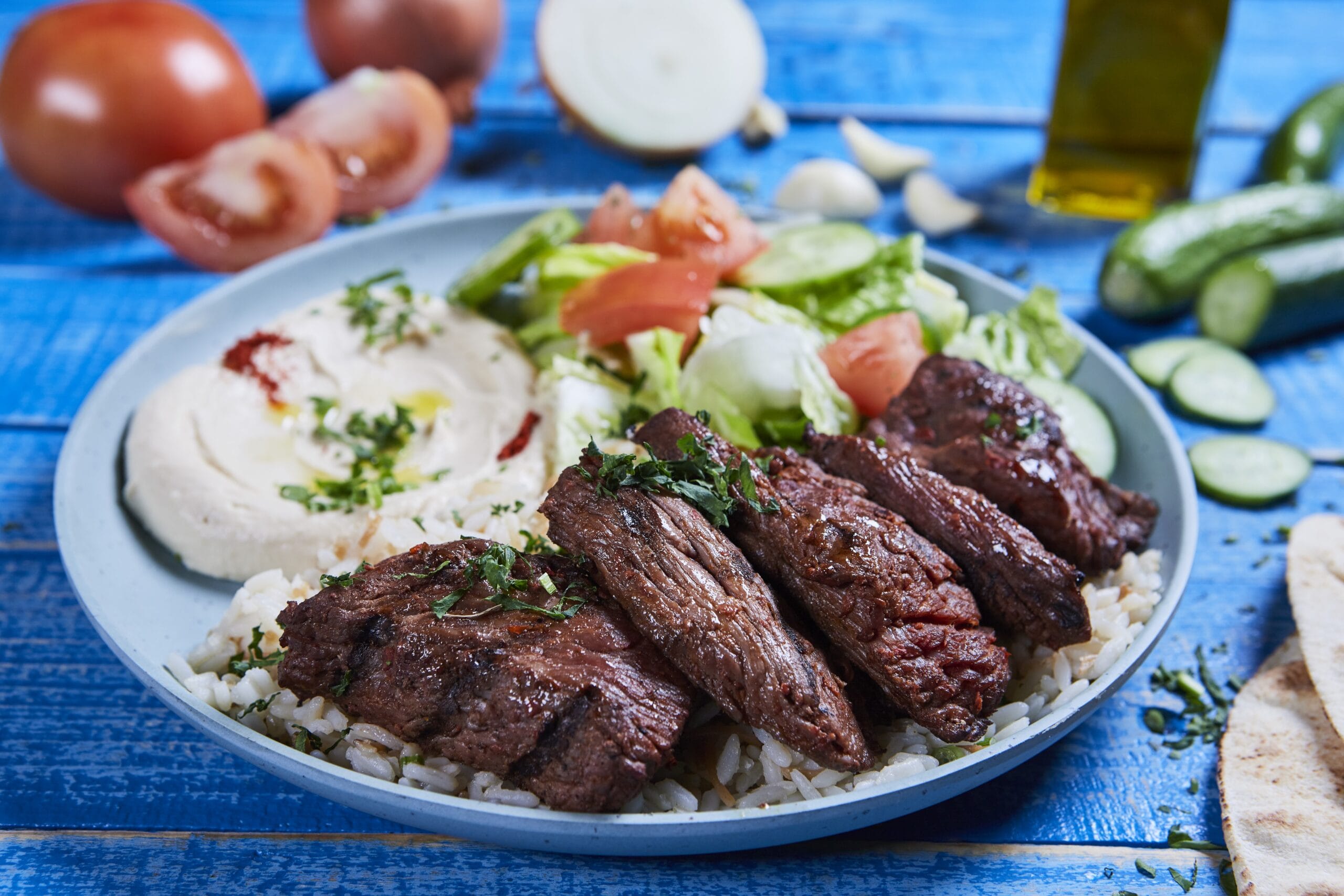 Beef Kebab Plate