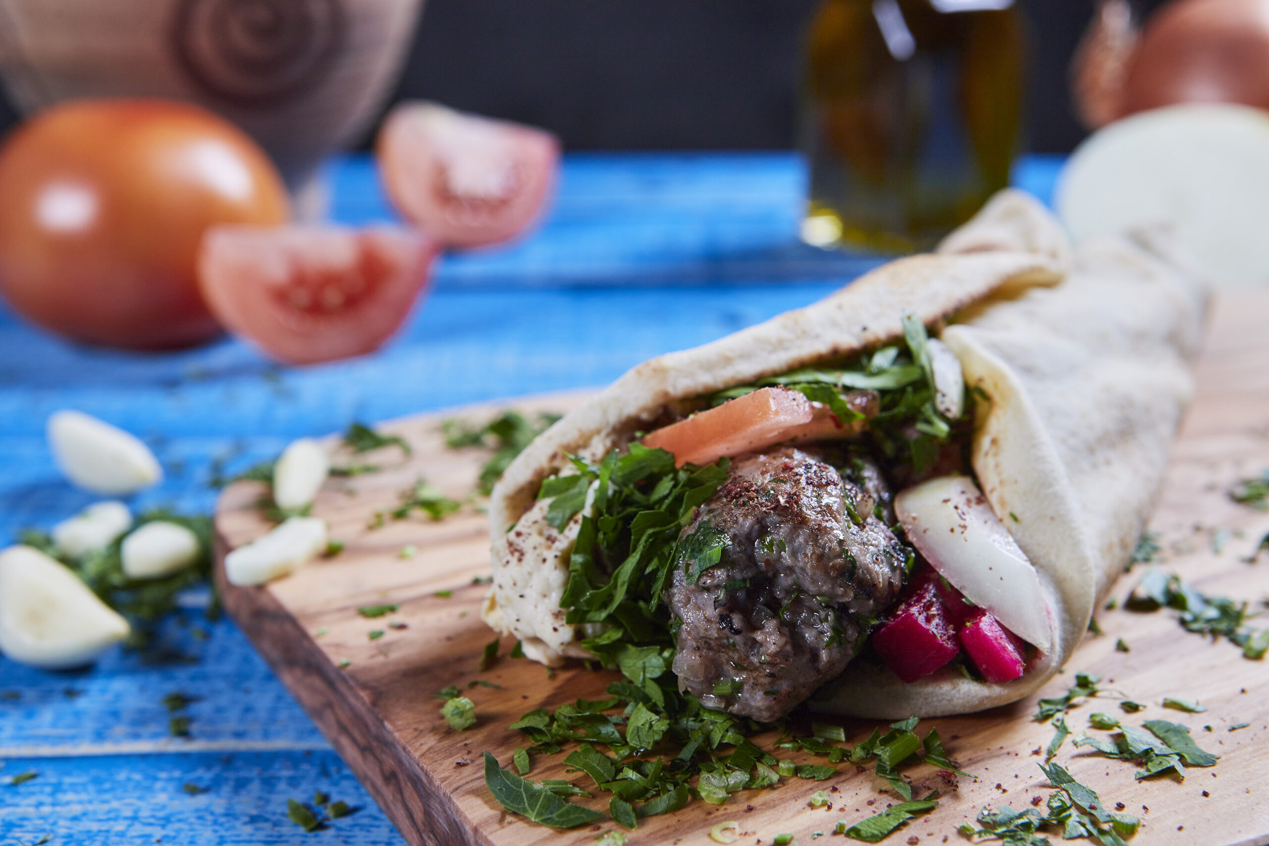Beef Kefta Wrap