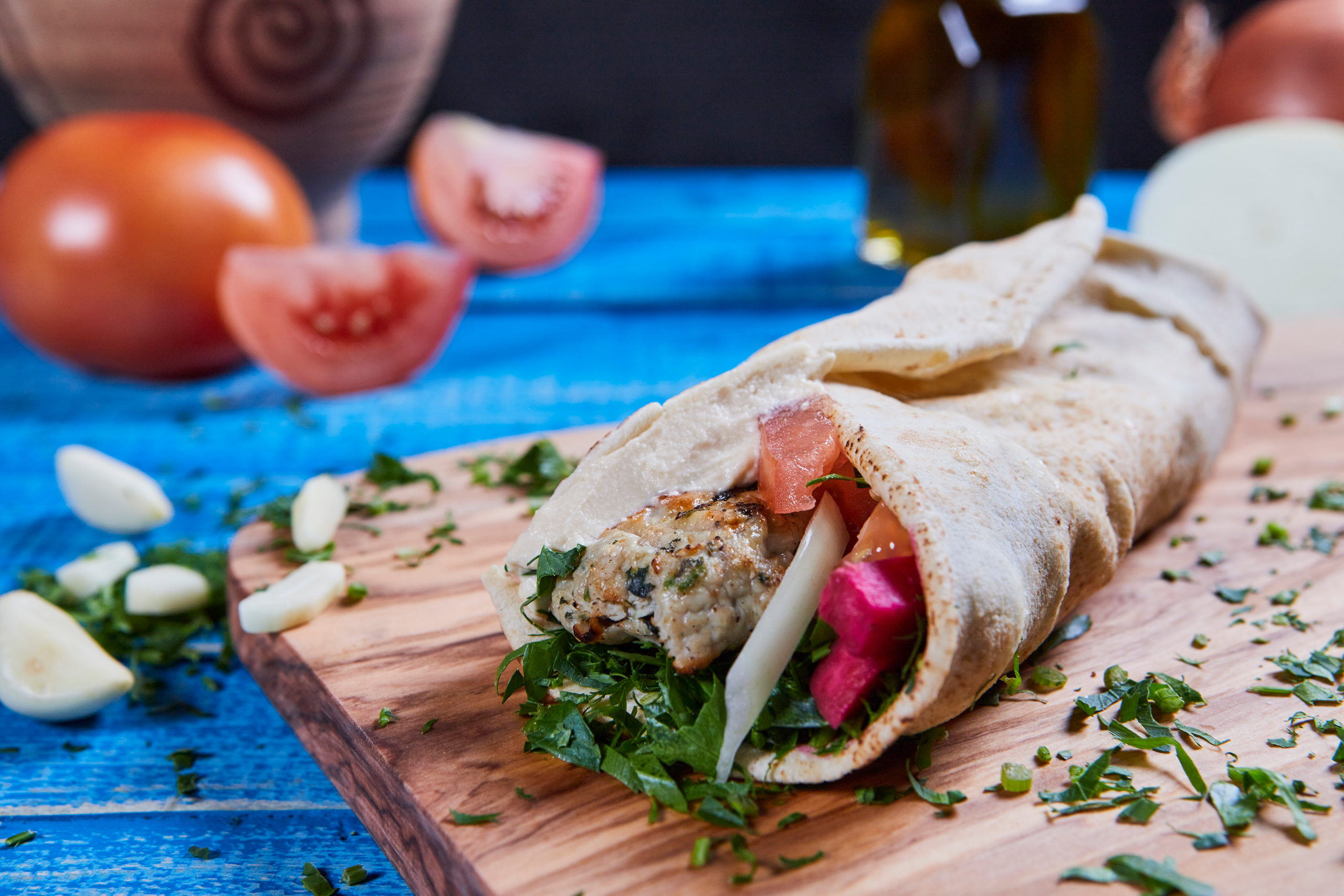 Chicken Kefta Wrap
