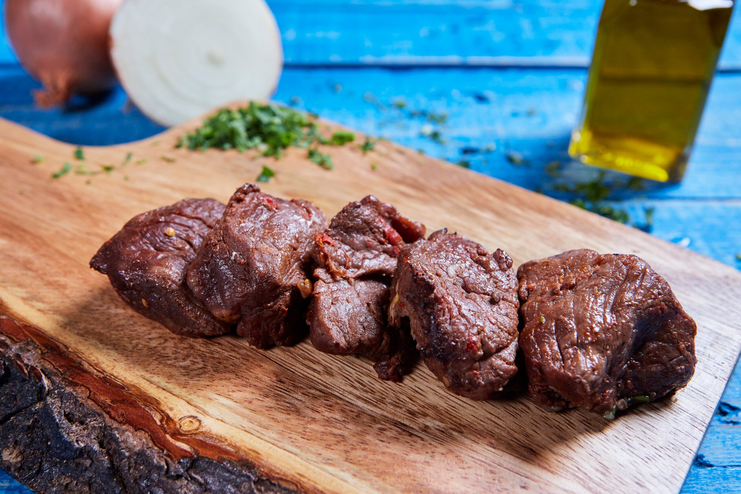 Lamb kebab skewer
