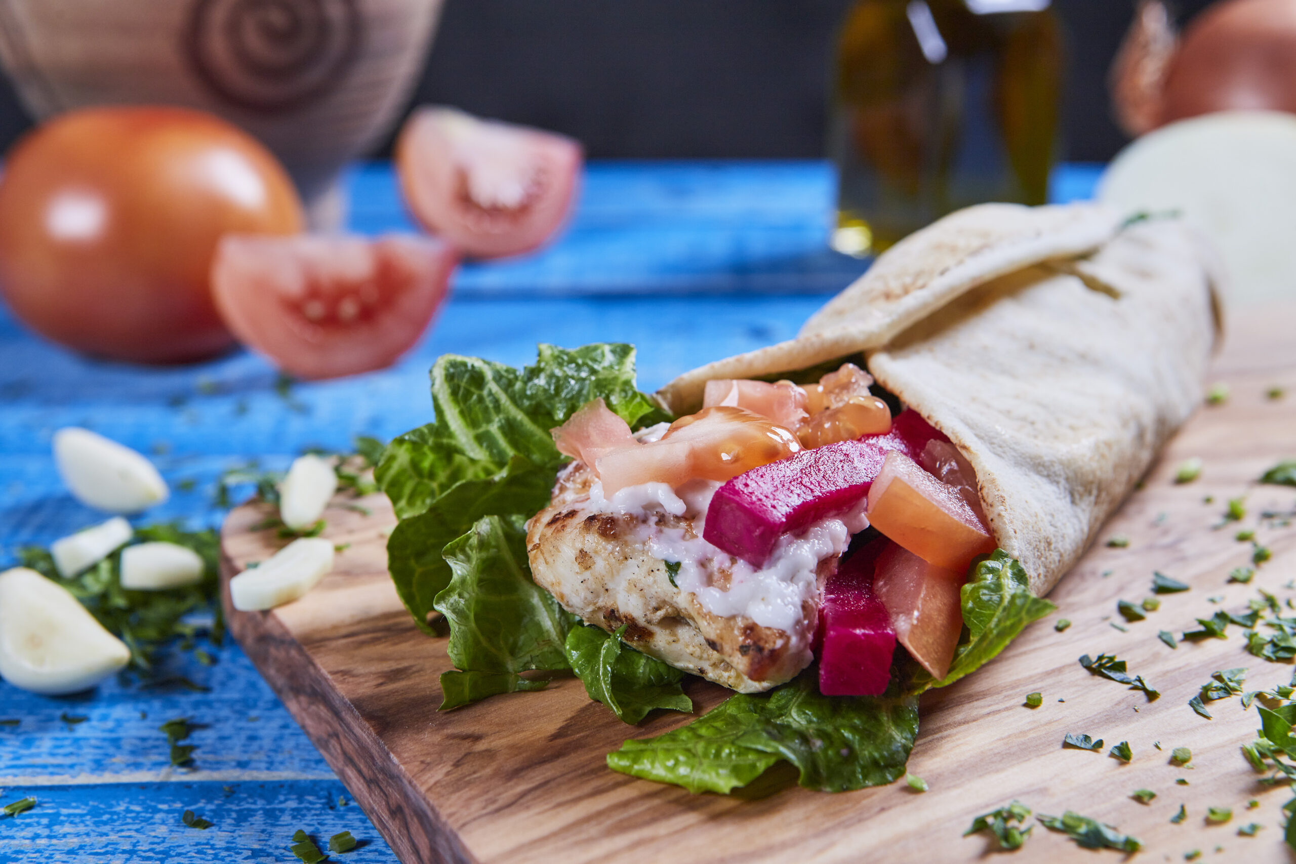 Shish Tawook (Chicken Kebab) Wrap