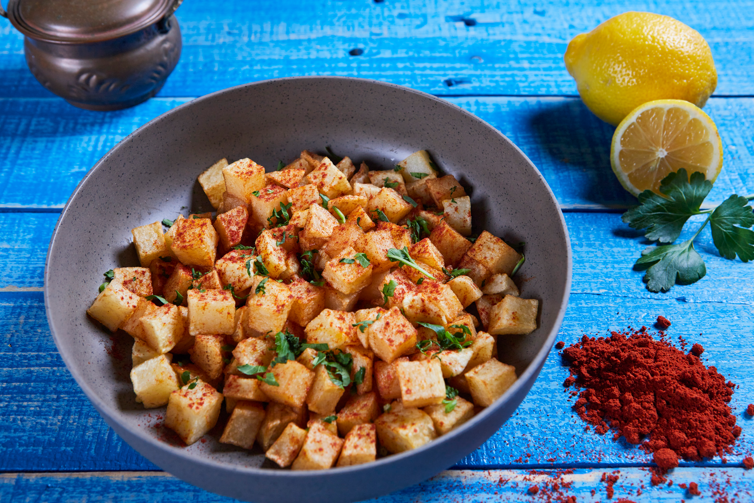 Spicy Potatoes (vegan)