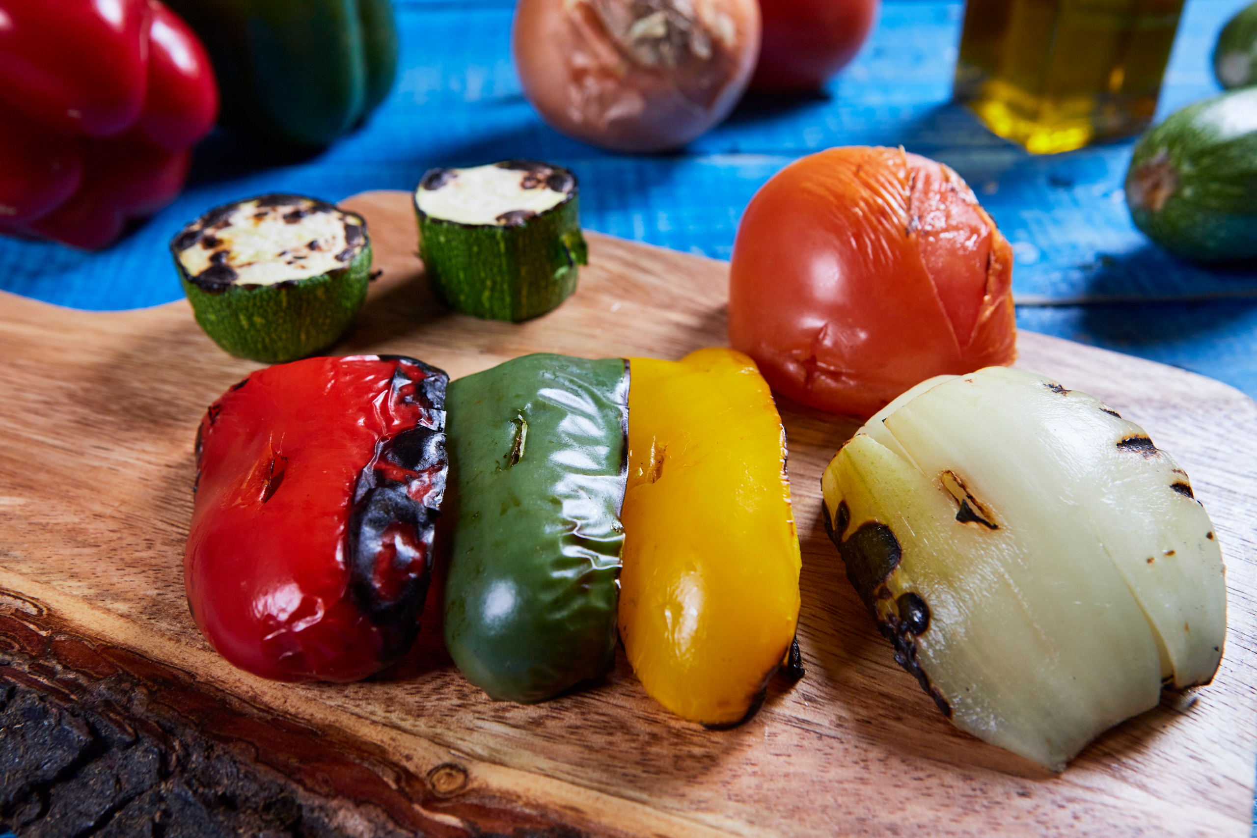 Veggie kebab skewer